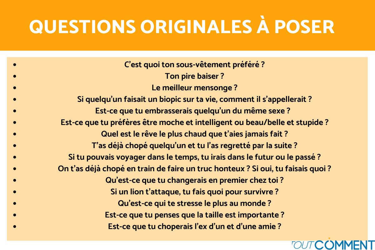 100 QUESTIONS à POSER pour CONNAÎTRE une PERSONNE