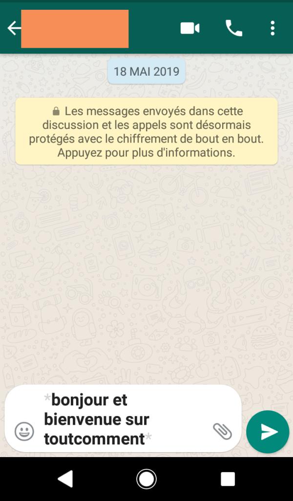 Comment Changer La Couleur Du Texte Sur Whatsapp Italique Gras