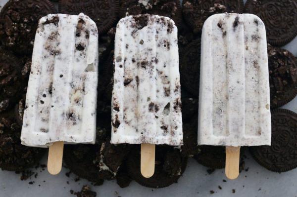 Recette de glace d'Oreo en bâtonnet