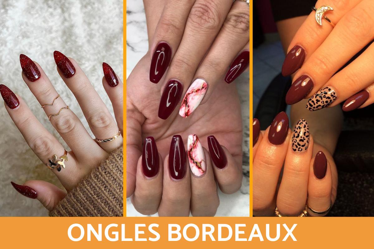 Ongles bordeaux : idées de manucure tendance pour cet automne