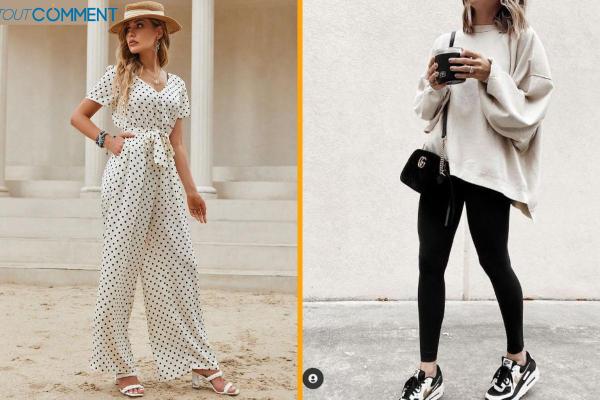Comment s'habiller au printemps : conseils de mode et de stylisme - Tenue de sport avec sweatshirt et leggings
