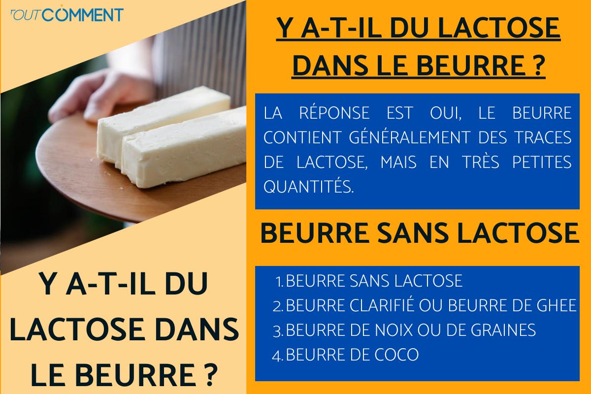 Y a-t-il du lactose dans le beurre