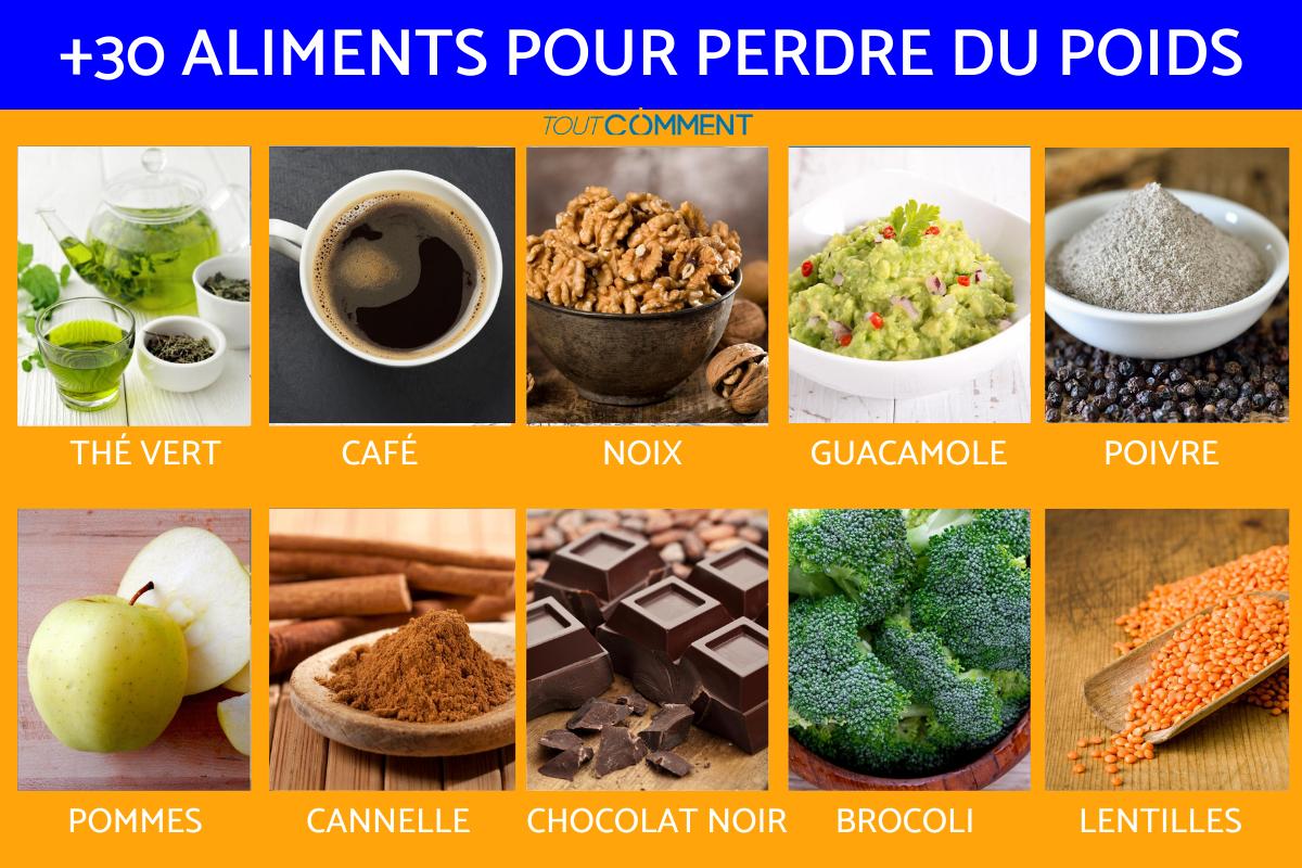 Aliments pour perdre du poids et brûler les graisses