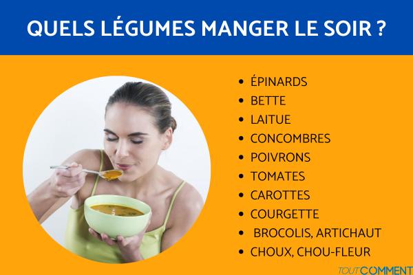 Quels légumes manger le soir