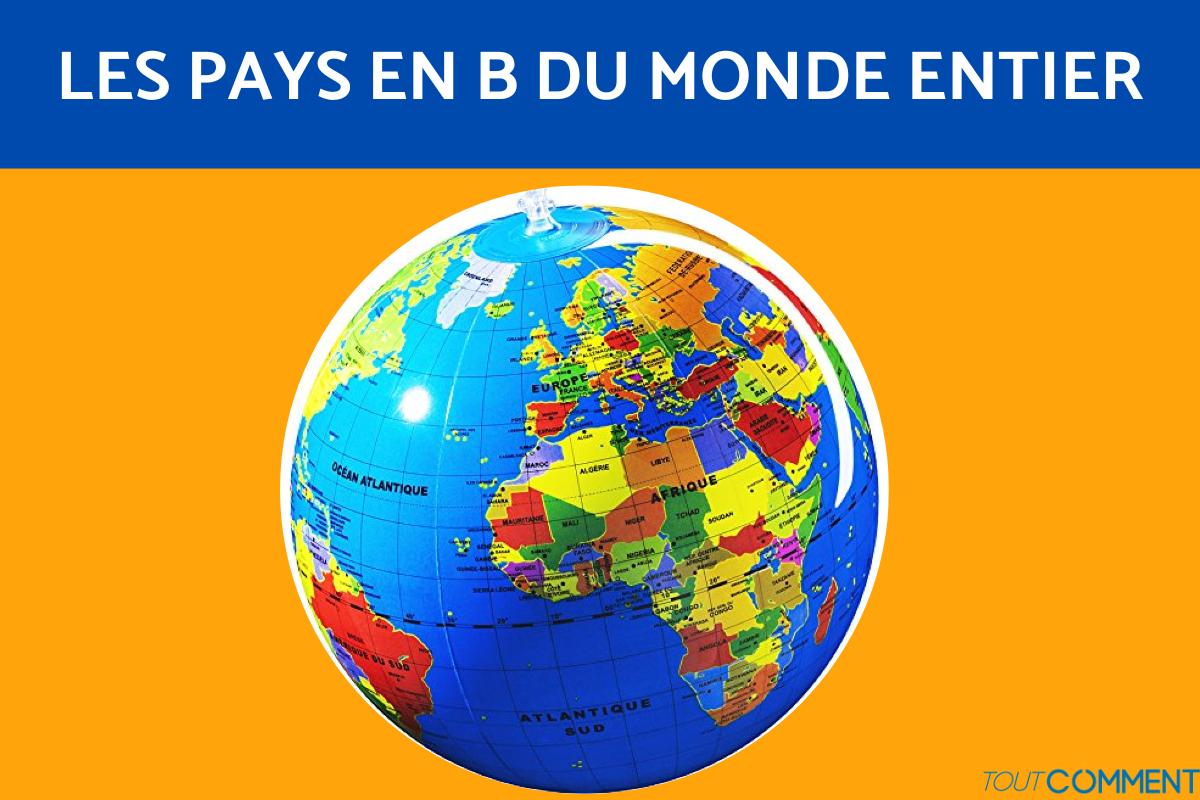 Pays commençant par B