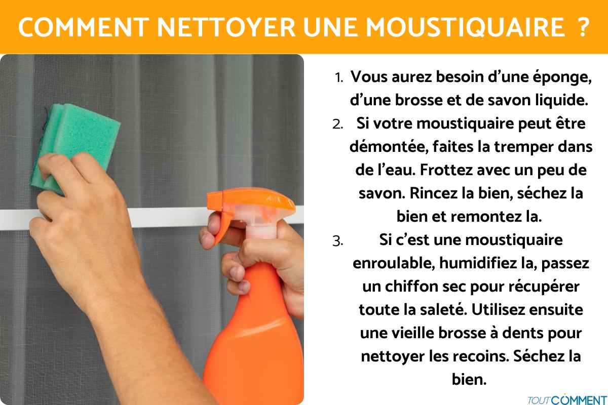Comment nettoyer une moustiquaire