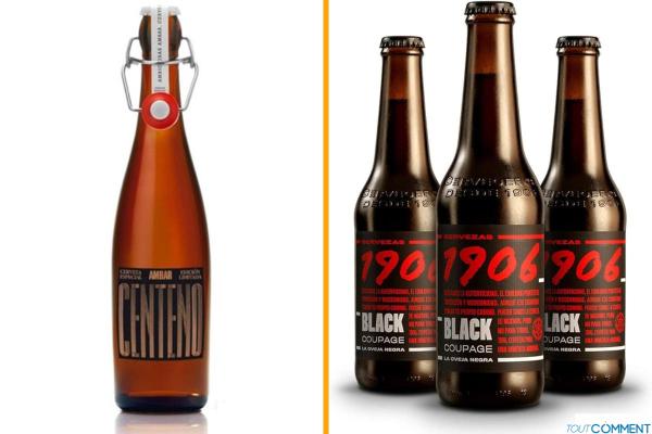 Bières espagnoles - 1906 Black Coupage