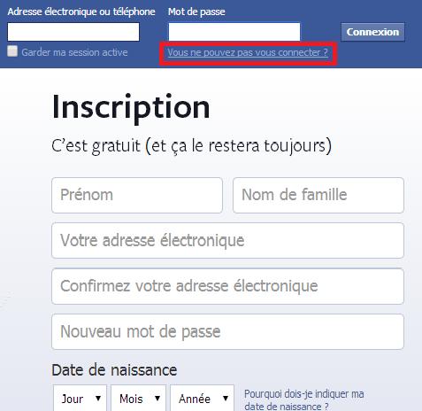 On m'a volé mon compte Facebook! - Étape 1