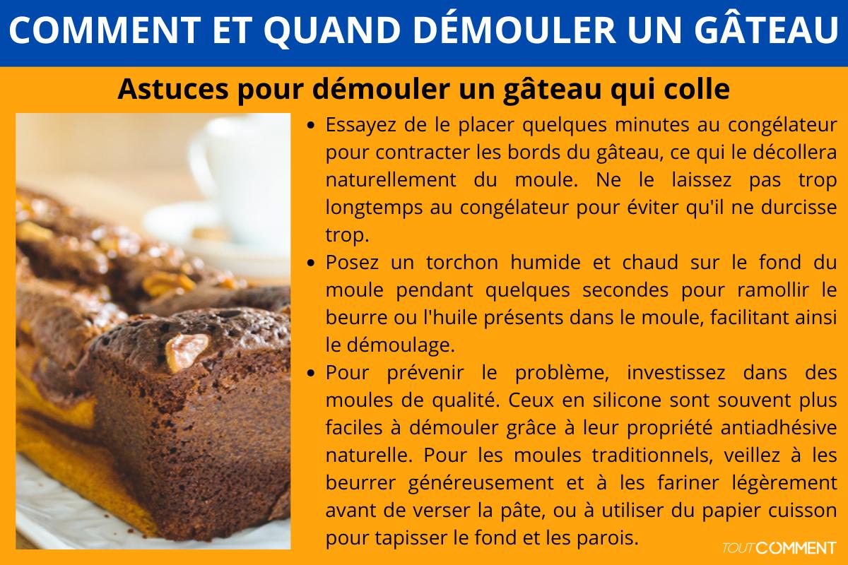 Comment et quand démouler un gâteau