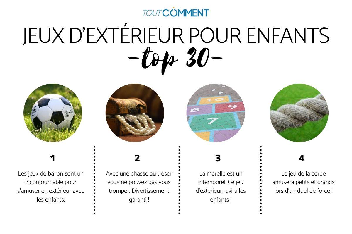 Jeux d'extérieur pour enfants - Top 30