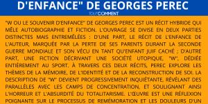 Résumé de "W ou le souvenir d'enfance" de Georges Perec