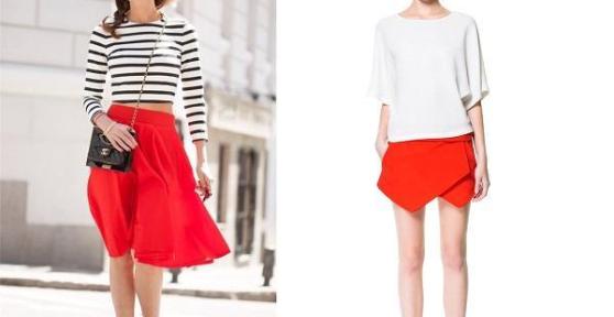 Comment porter une jupe rouge