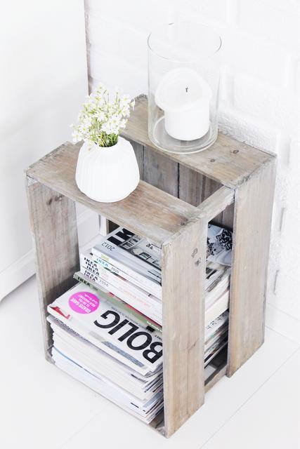 Comment recycler des cagettes - Recycler des cagettes en les vernissant