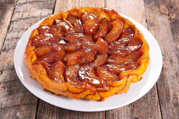 Tarte tatin à la pâte feuilletée