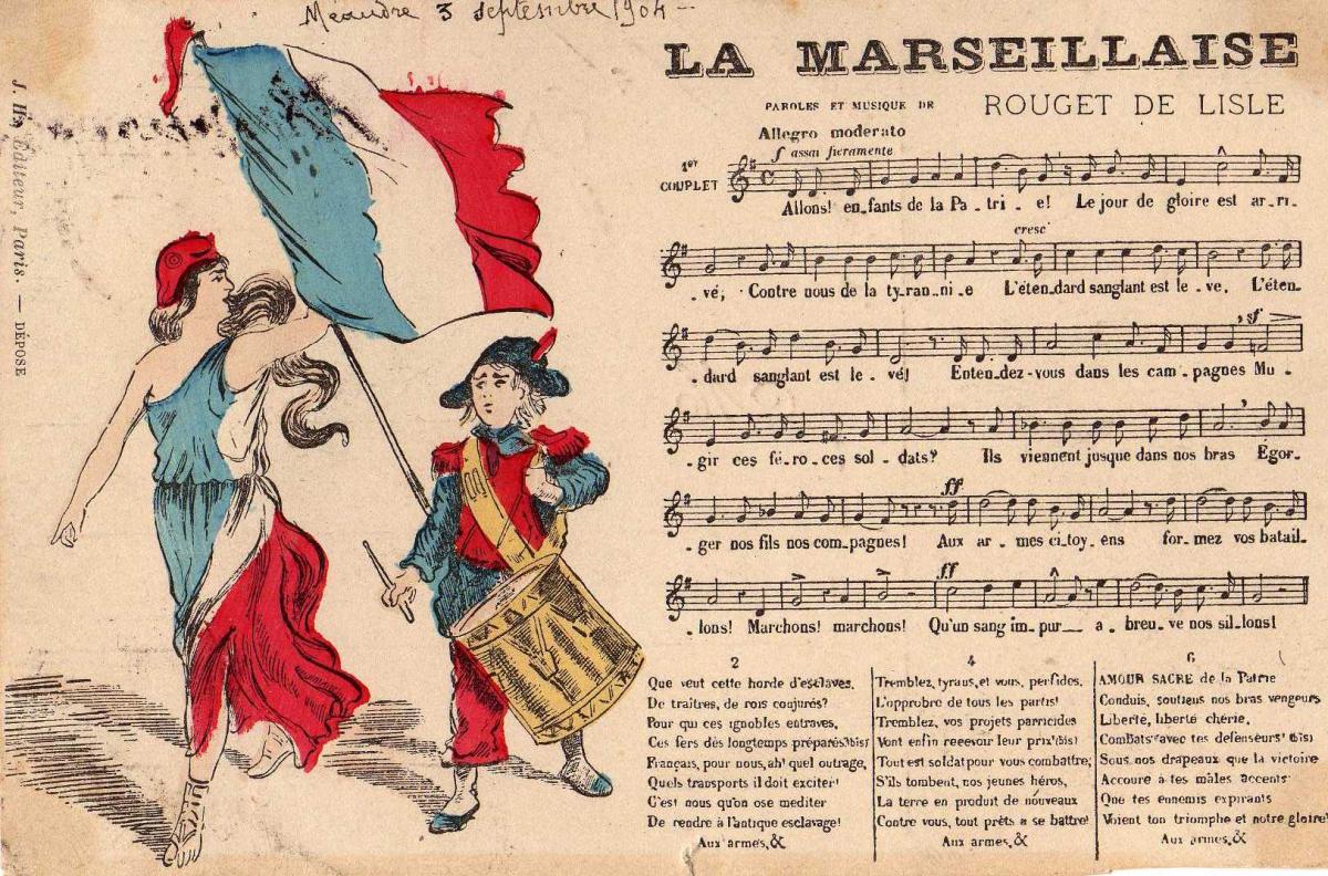 Les paroles de la marseillaise en entier