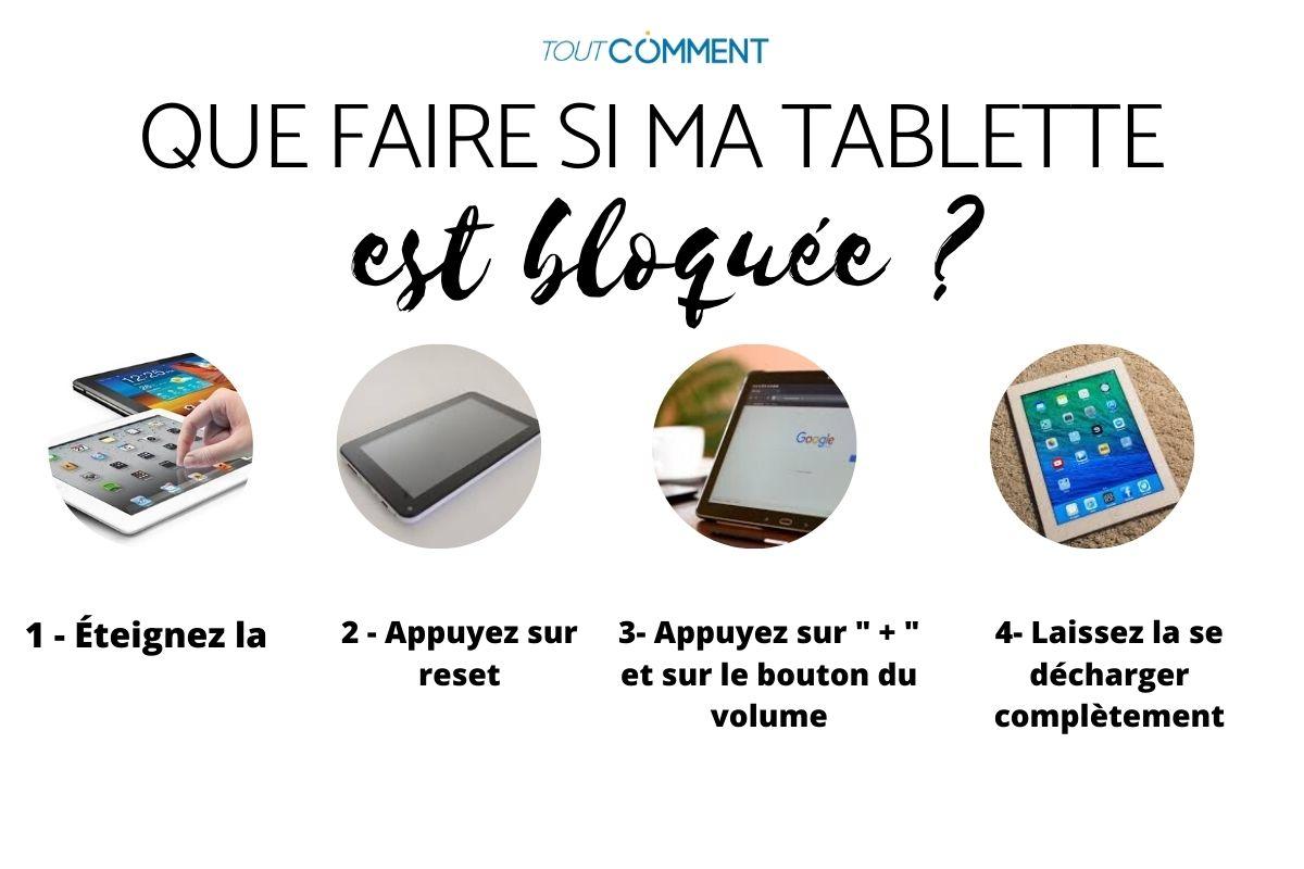 Que faire si ma tablette se bloque