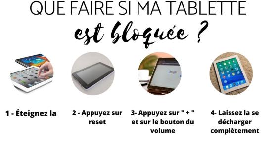 Que faire si ma tablette se bloque