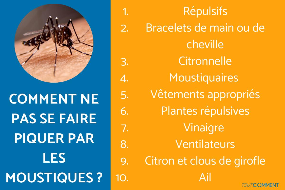 Comment ne pas se faire piquer par les moustiques ?