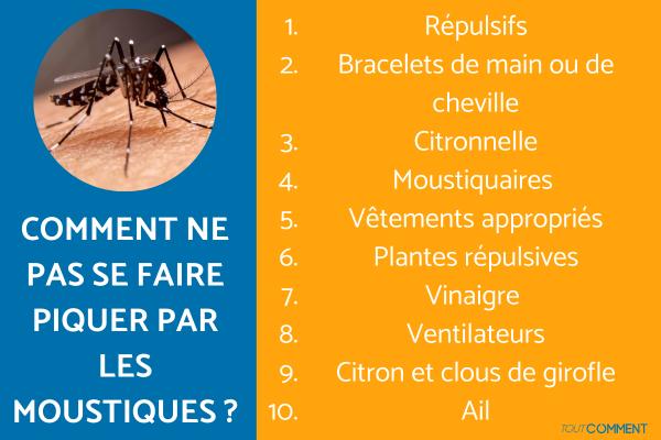 Comment ne pas se faire piquer par les moustiques ?