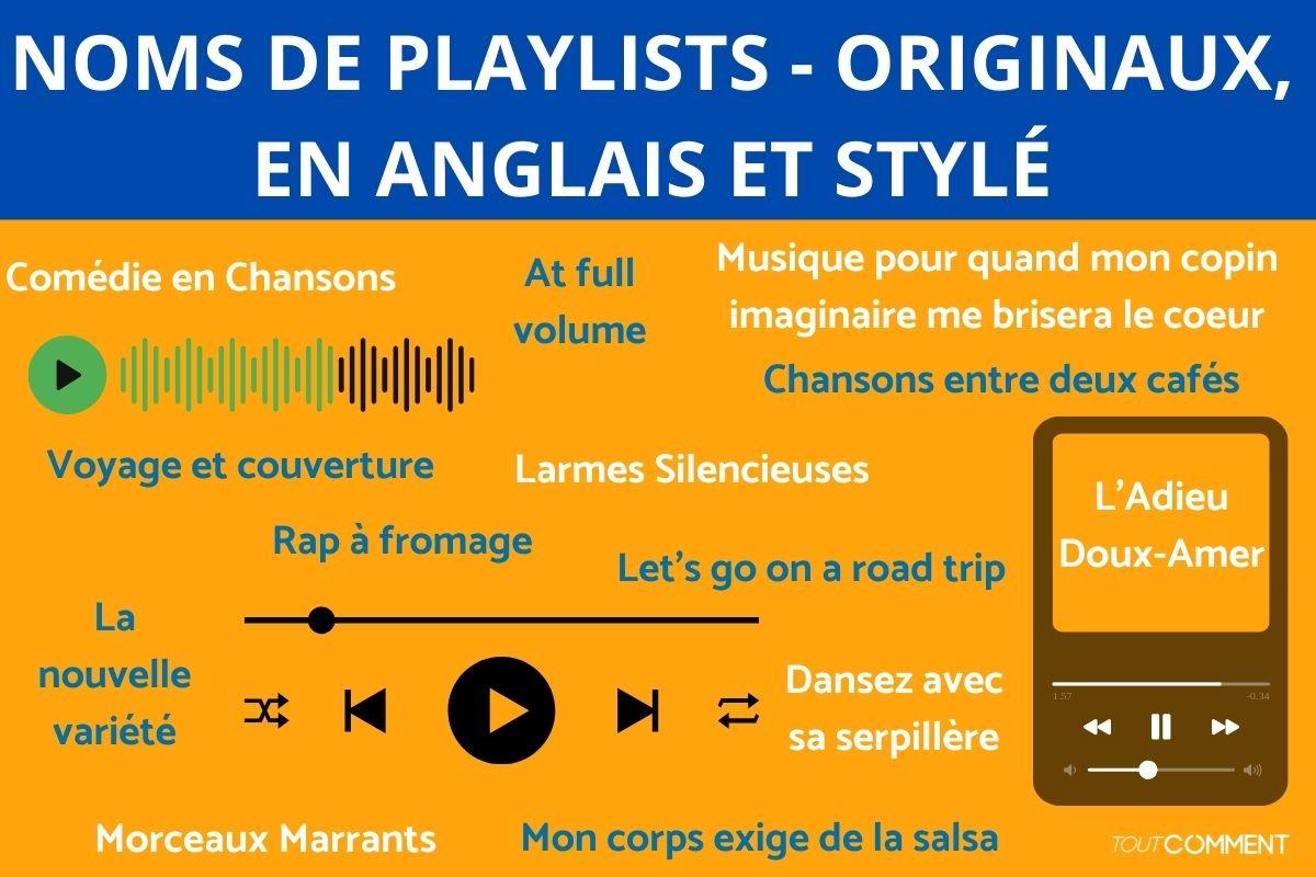 Noms de Playlists - Originaux, en anglais et stylé