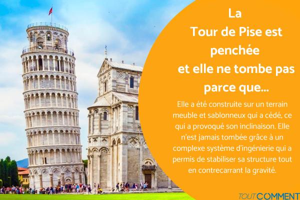 Pourquoi la Tour de Pise est penchée ?