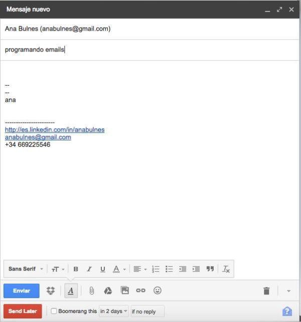 Comment programmer ses e-mails dans Gmail - Étape 4