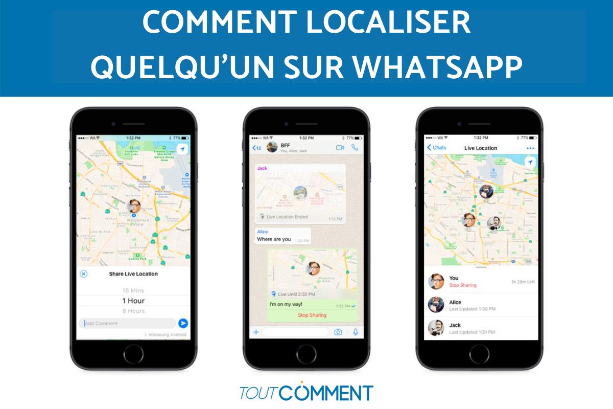 Comment localiser quelqu'un sur WhatsApp