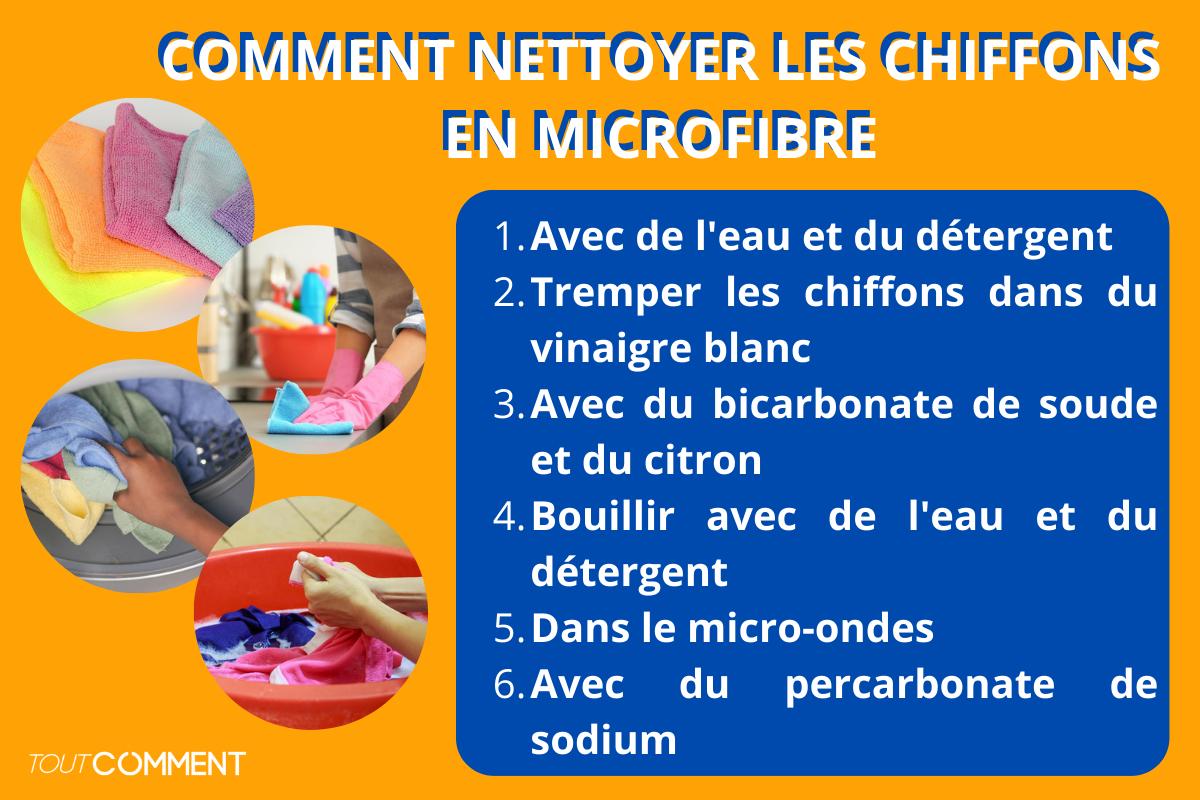 Comment nettoyer les chiffons en microfibre