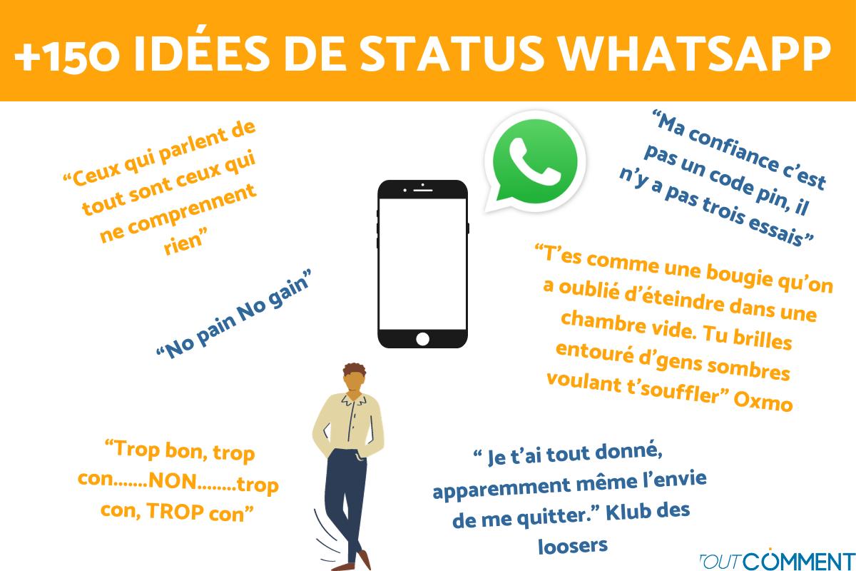 Idées de statuts WhatsApp - drôle, triste, d'amour, philosophique et swag