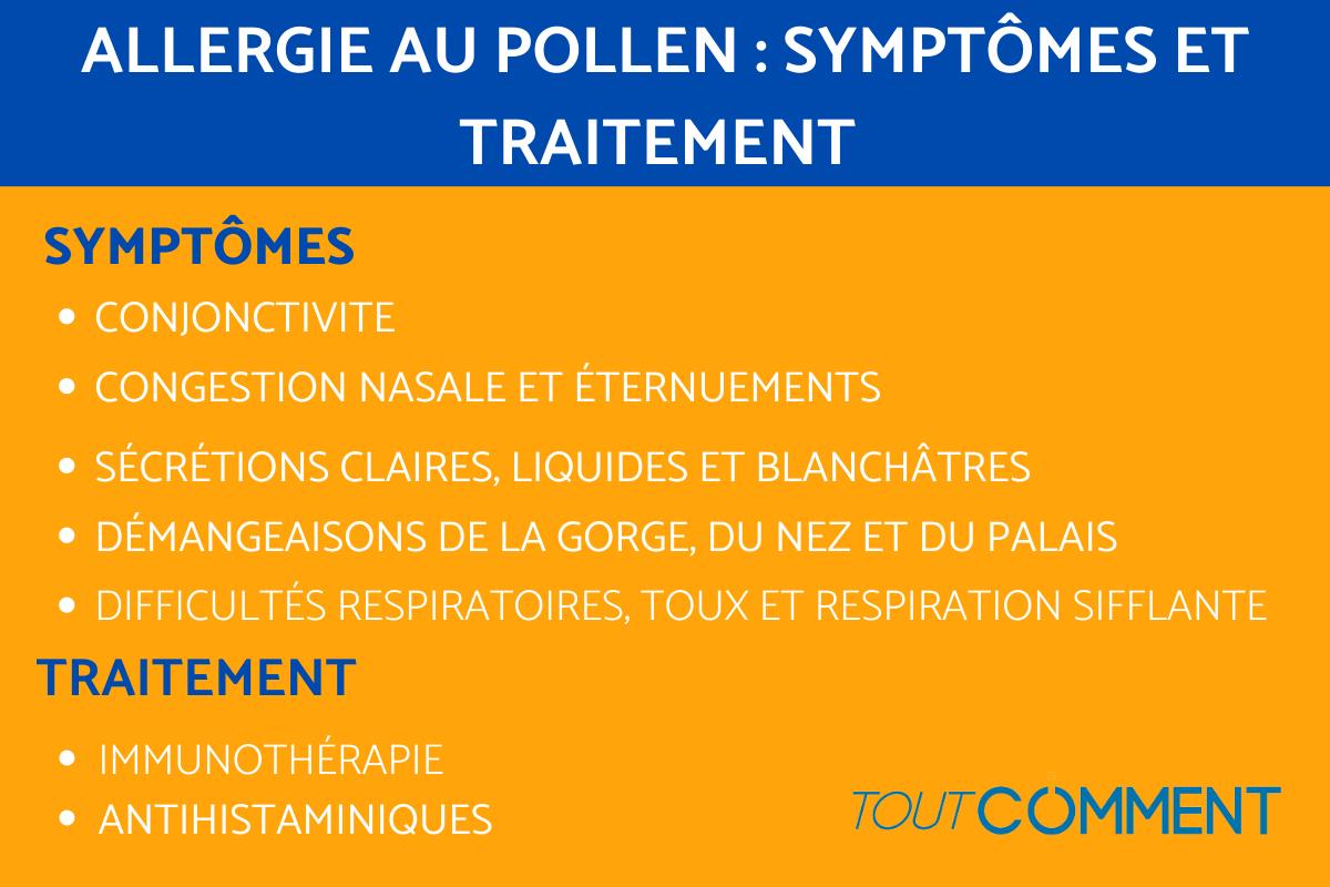 Allergie au pollen : symptômes et traitement