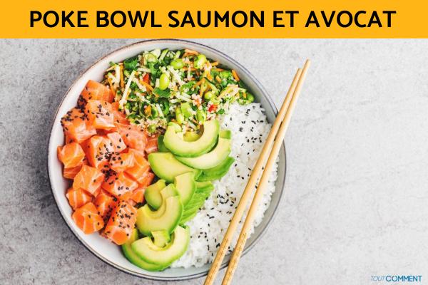 Poke bowl saumon et avocat