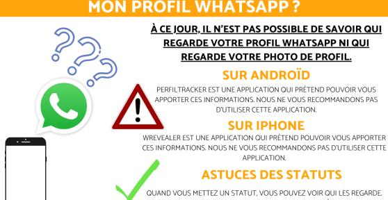 Comment savoir si quelqu'un regarde mon profil WhatsApp