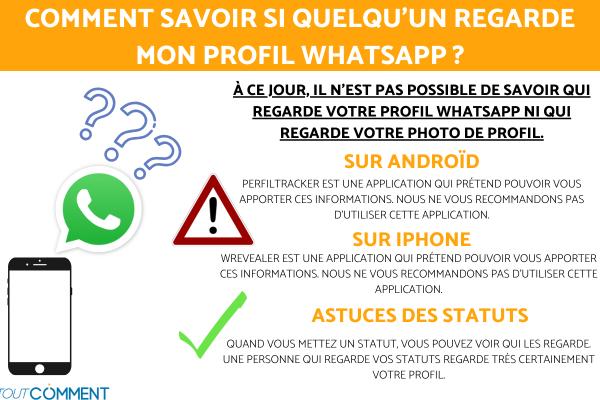 Comment savoir si quelqu'un regarde mon profil WhatsApp