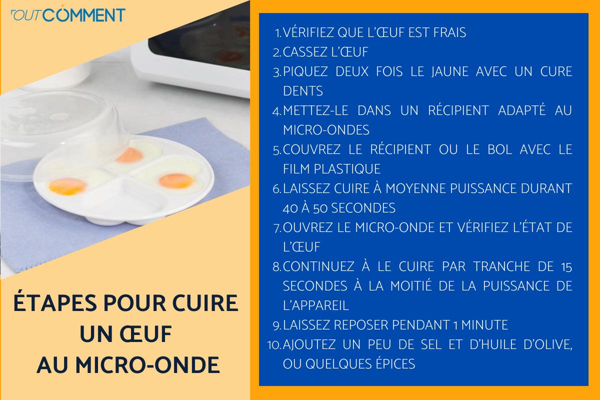 Comment cuire un œuf au MICRO-ONDE - RECETTE SIMPLE