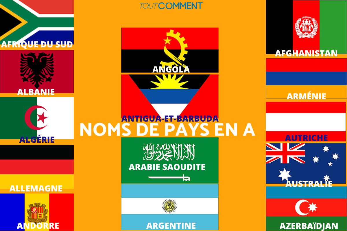 Pays commençant par A