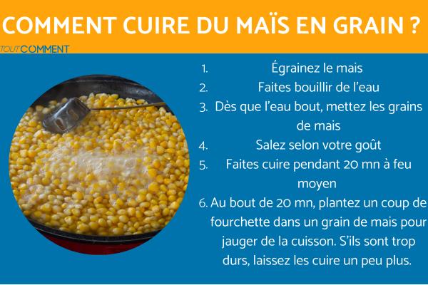 Comment cuire du maïs en grain