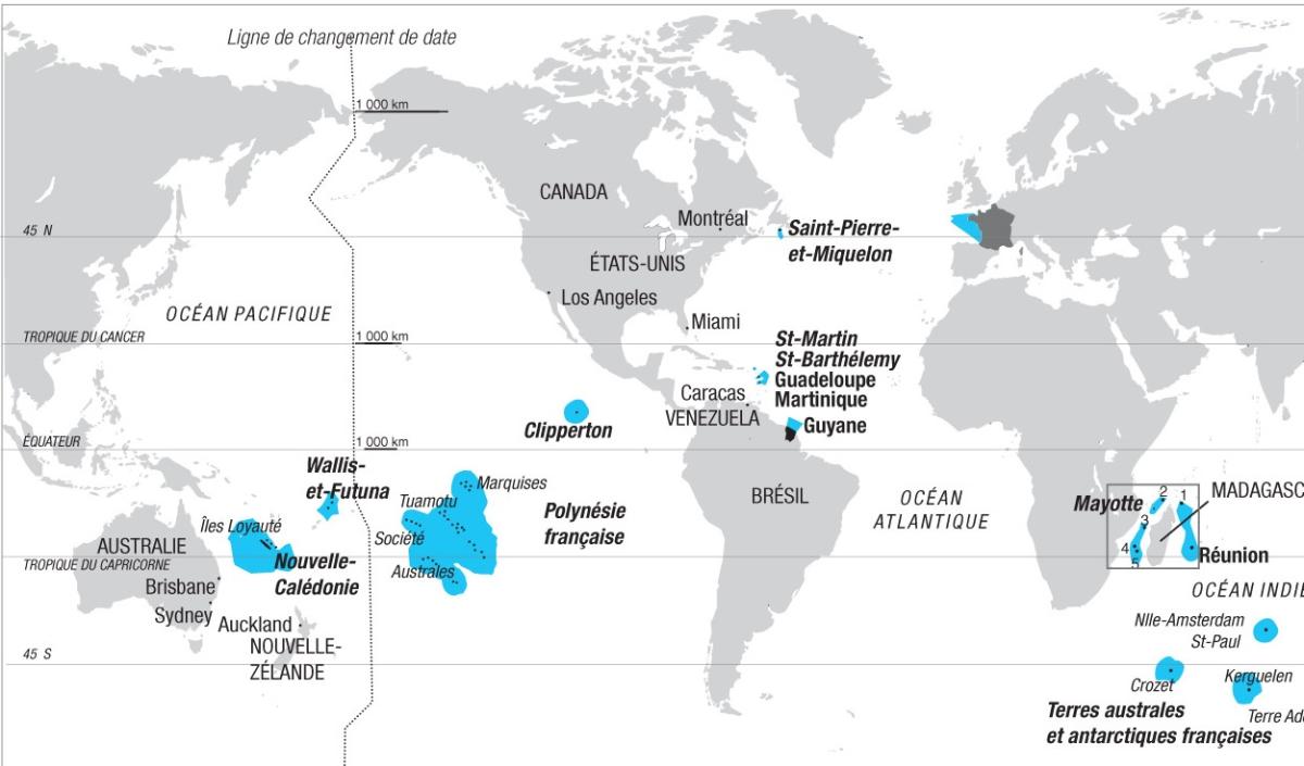 Quelles sont les îles françaises