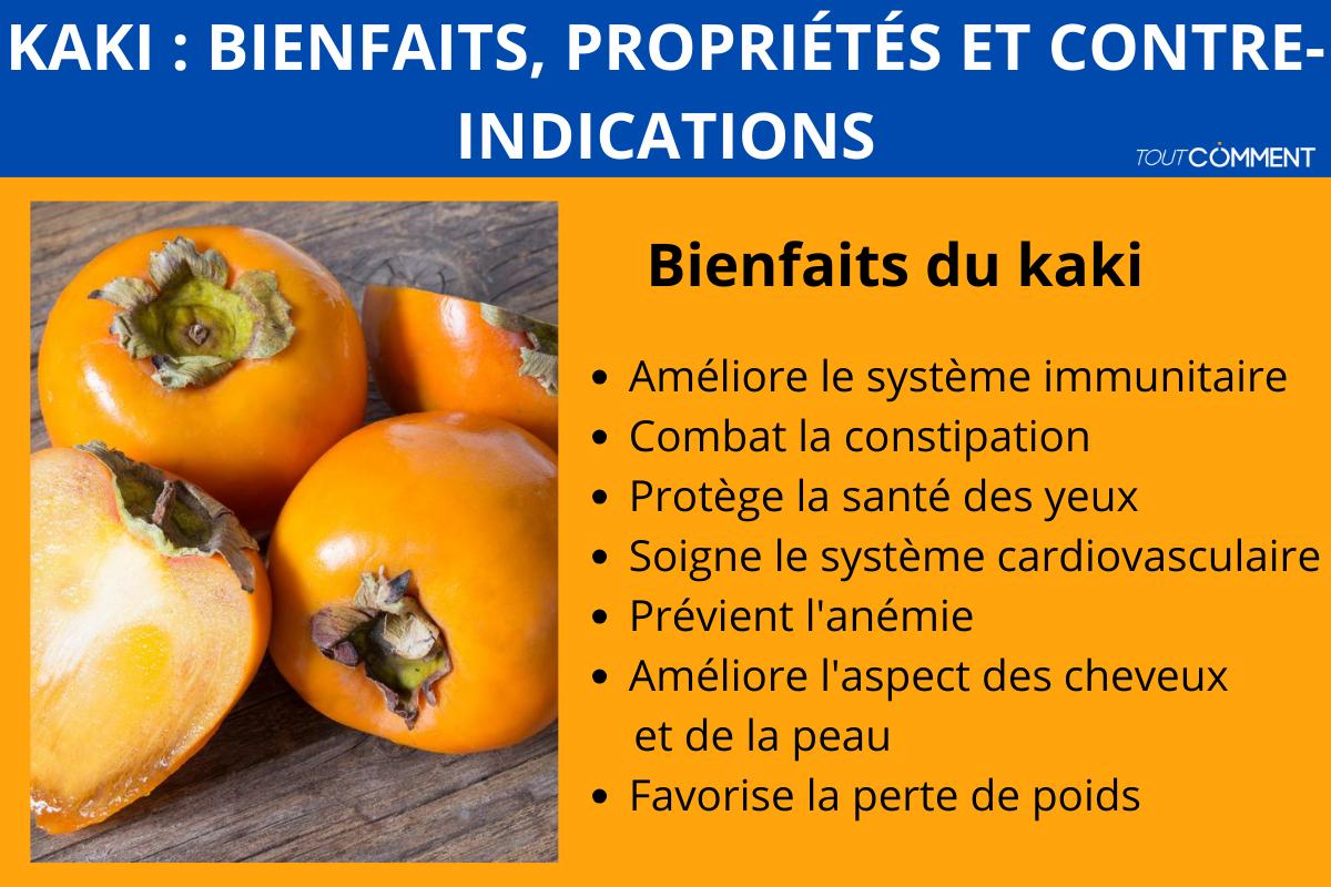 Kaki : bienfaits, propriétés et contre-indications