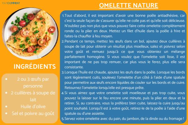 Omelette nature