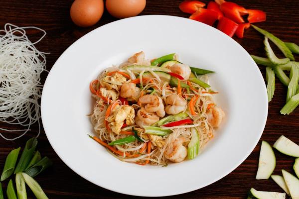 Nouilles sautées aux crevettes - Étape 6