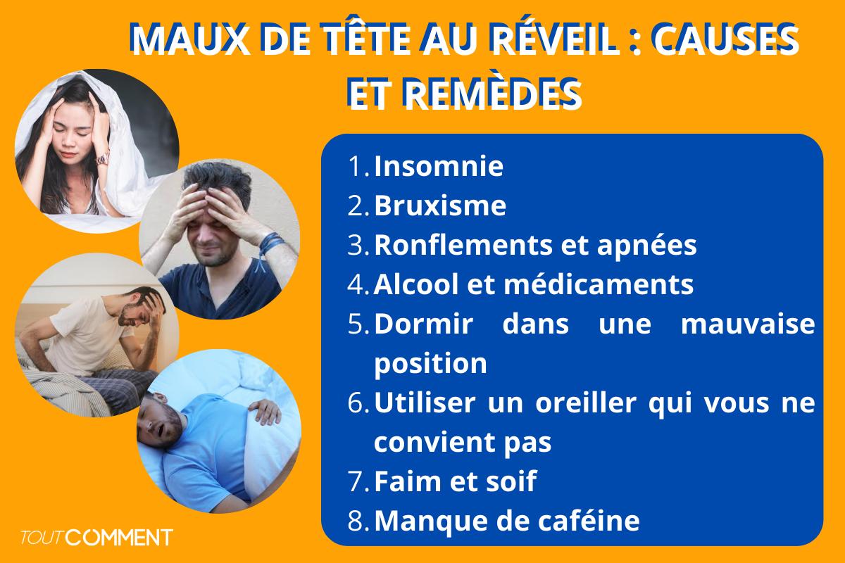 Maux de tête au réveil : causes et remèdes