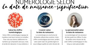 Numérologie selon la date de naissance - Signification