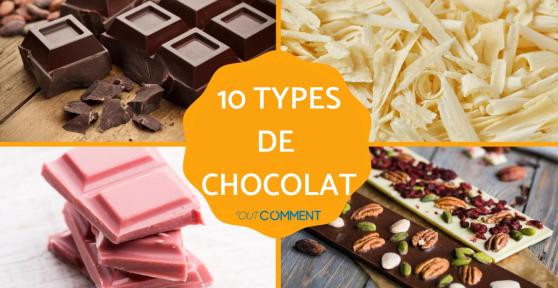 Types de chocolat