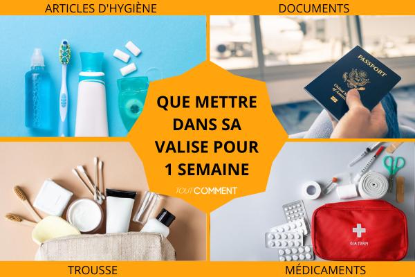 Que mettre dans sa valise pour 1 semaine