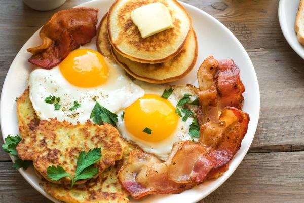Petit-déjeuner américain traditionnel - Ordre des plats dans un petit-déjeuner américain