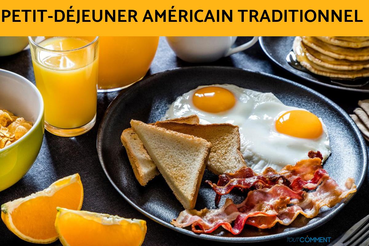 Petit-déjeuner américain traditionnel