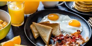 Petit-déjeuner américain traditionnel