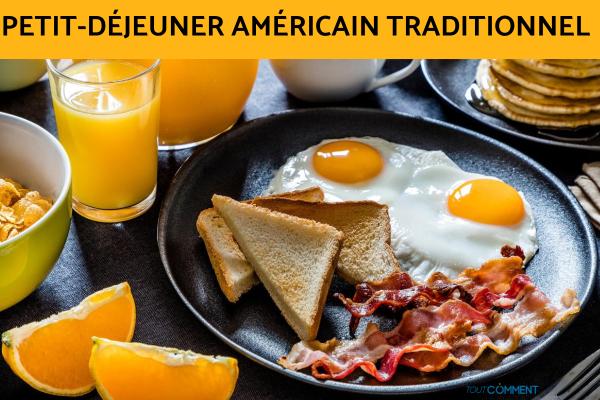 Petit-déjeuner américain traditionnel