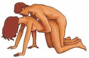 Les meilleures positions pour faire l'amour par derrière - Étape 1