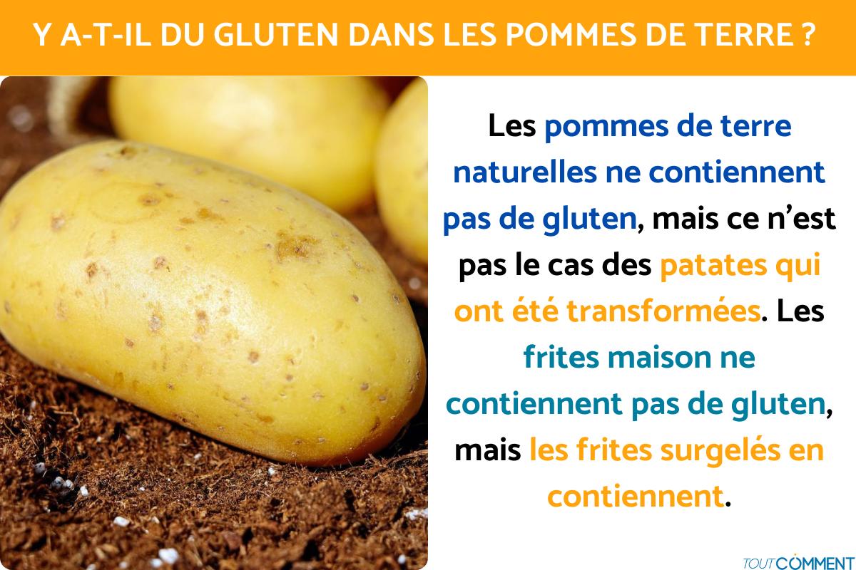 Y a-t-il du gluten dans les pommes de terre